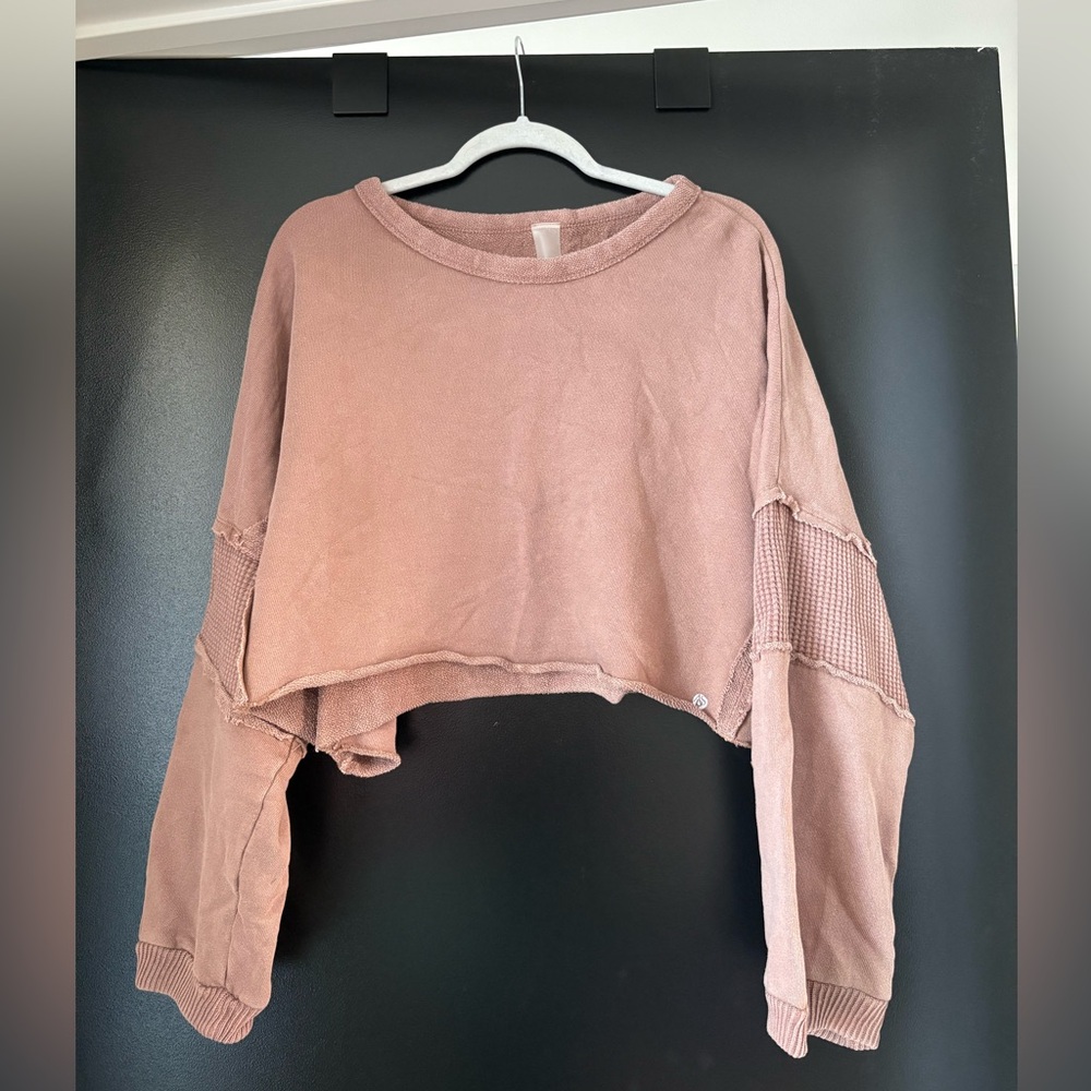 Casual Mauve Cropped Top